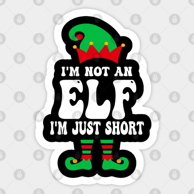 I'm Not An Elf I'm Just Short Sticker by Bourdia Mohemad